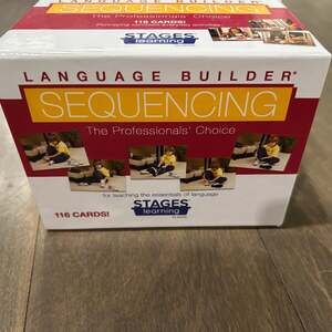 Language Builder Sequencing Flash Cards for Autism Education and ABA Therapy